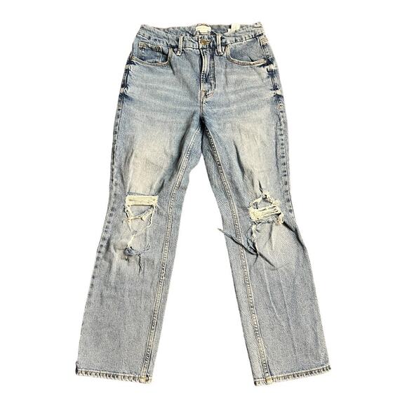 Good American Womens Distressed Jeans Denim Grunge Ripped Punk Rock 4 27 - Picture 1 of 6